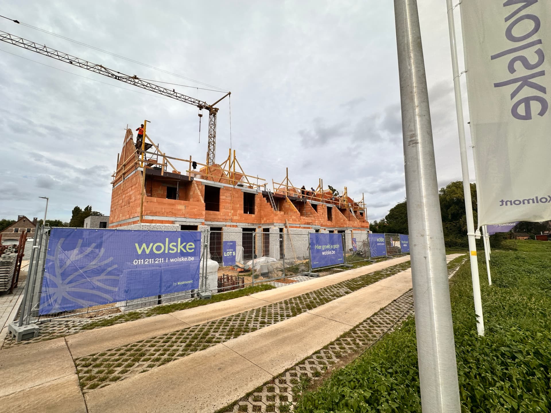 Beeld bij De ruwbouw